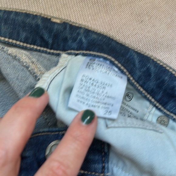 AG prima crop jeans denim mid rise 25 - Picture 4 of 7